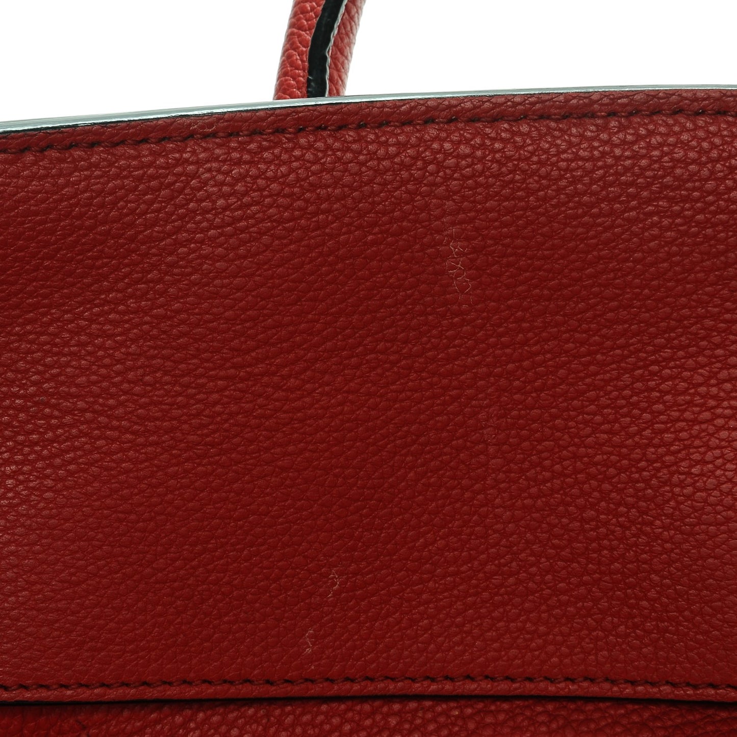 Vitello Grain Tote Fuoco