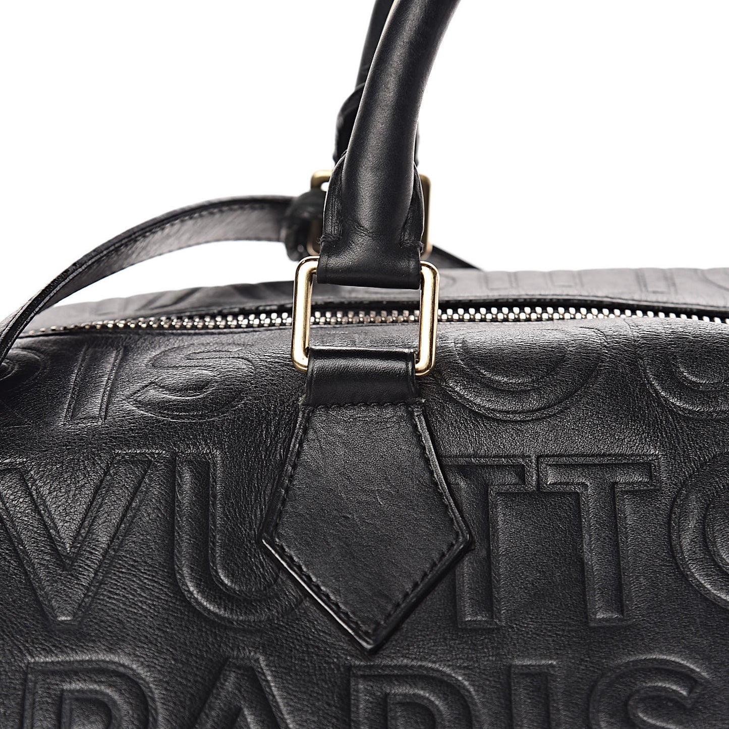 Calfskin Embossed Speedy Cube 30 Black