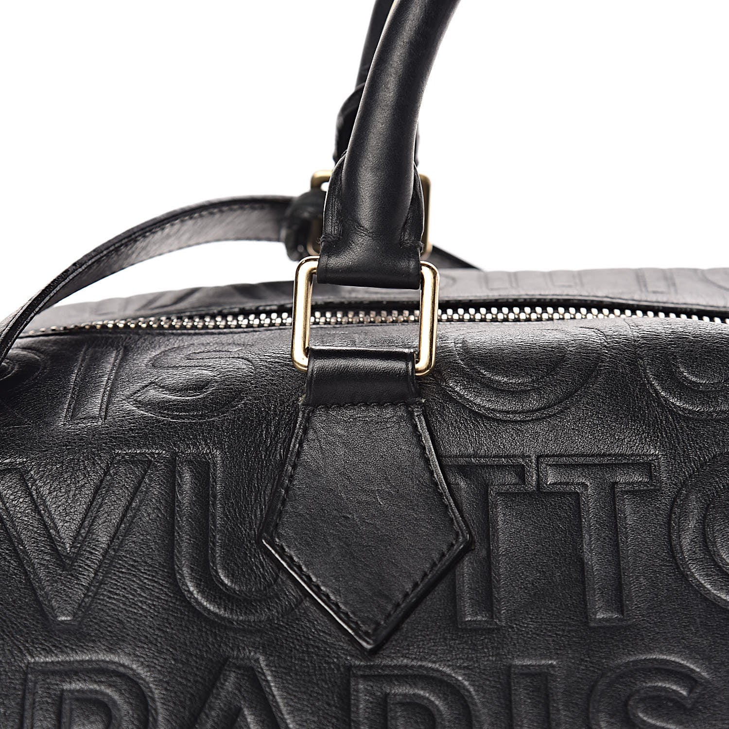 Louis Vuitton Calfskin Embossed Speedy Cube 30 Black 12 of 12