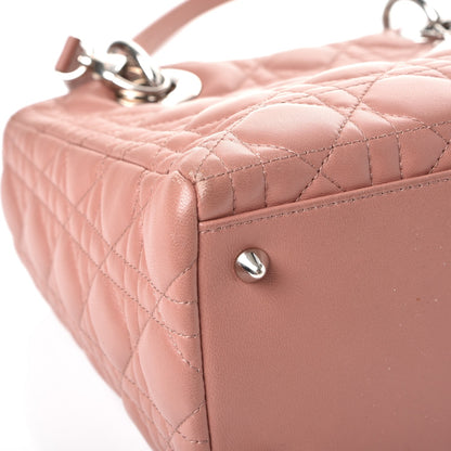 Christian Dior Lambskin Cannage Medium Lady Dior Bois de Rose 9 of 12
