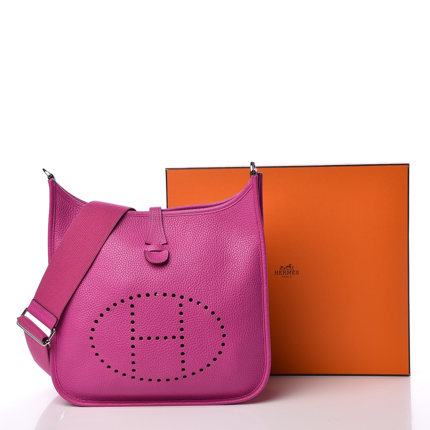 Hermes Taurillon Clemence Evelyne III PM Magnolia 13 of 13