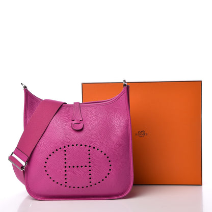 Hermes Taurillon Clemence Evelyne III PM Magnolia 13 of 13
