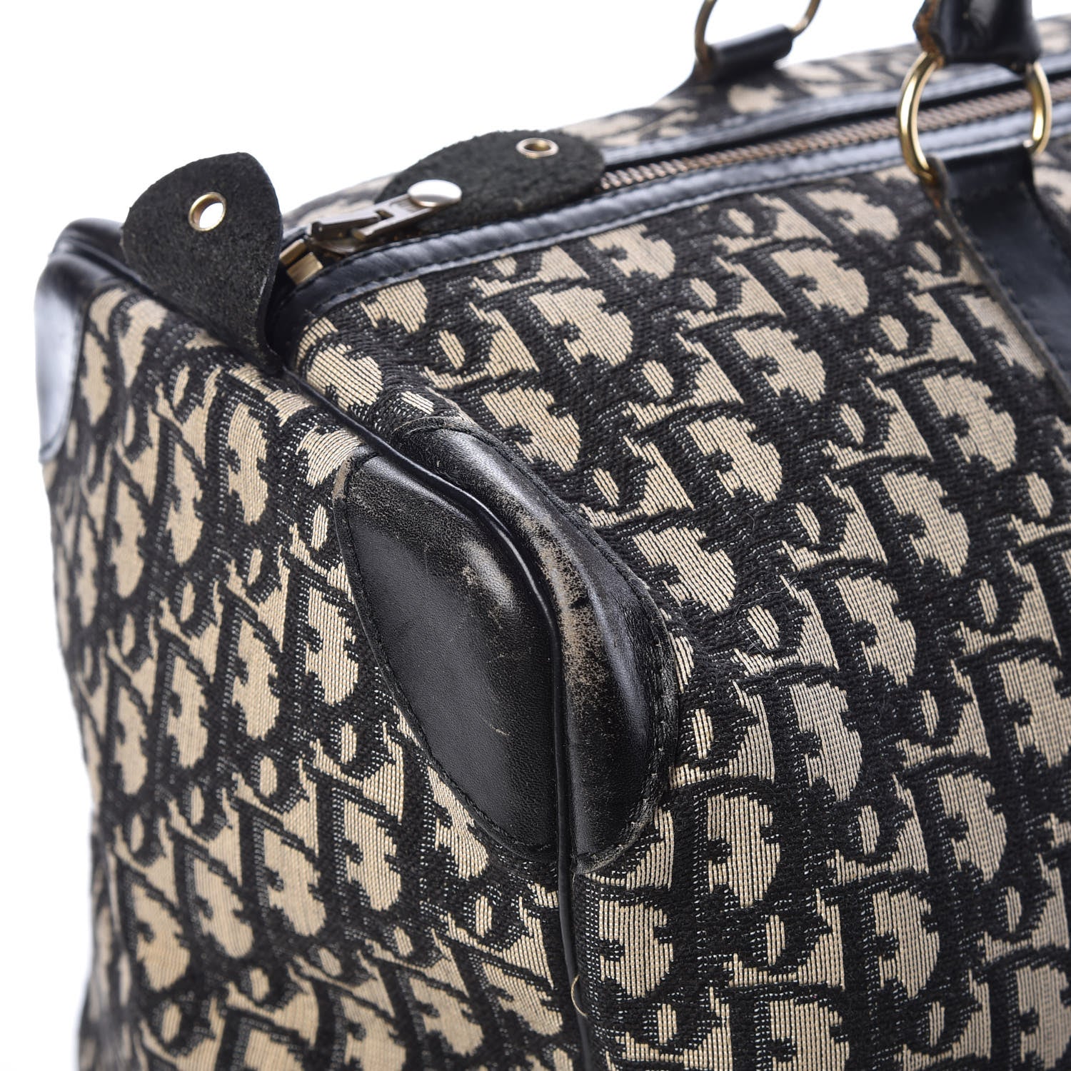 Christian Dior Monogram Duffle Black 7 of 14