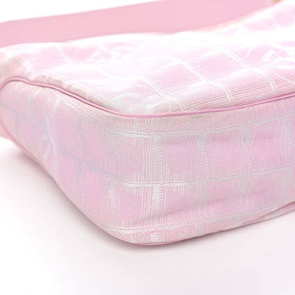 Chanel Nylon Travel Ligne Hobo Pink 9 of 13