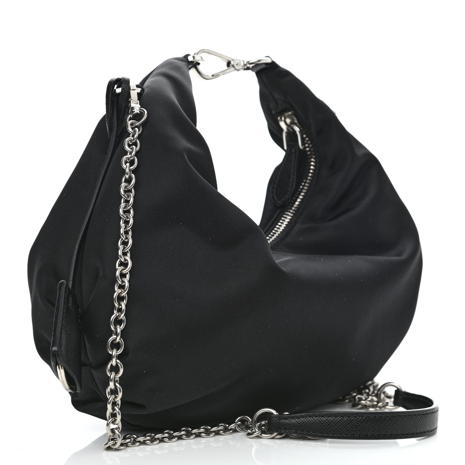 Prada Tessuto Nylon Saffiano Re-Edition 2006 Shoulder Bag Black 3 of 9