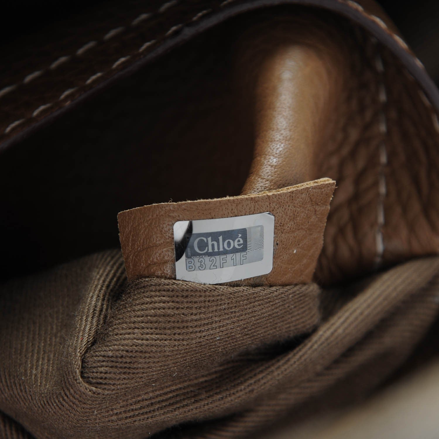 Chloe Grained Calfskin Medium Marcie Saddle Bag Seed 8 of 9