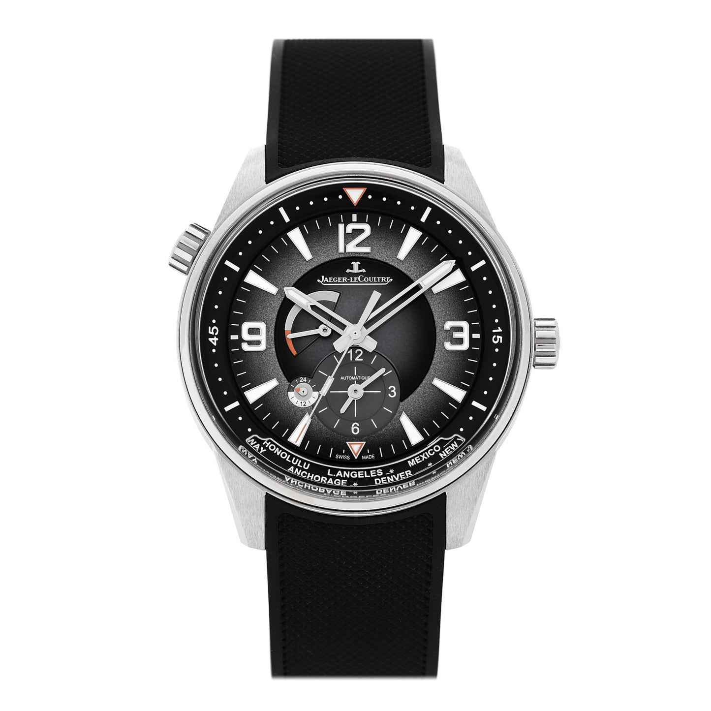 Stainless Steel Rubber 42mm Polaris Automatic Watch Grey Q9078640