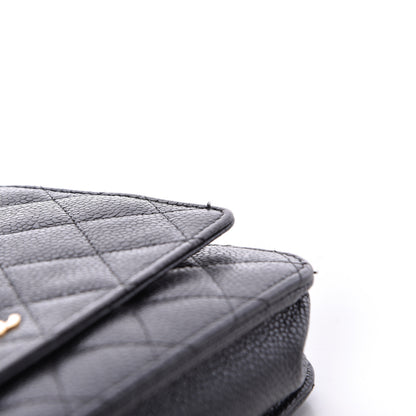 Chanel Caviar Quilted Wallet On Chain WOC Black 16 of 19