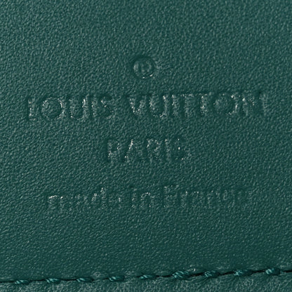 Louis Vuitton Grained Calfskin Aerogram Pocket Organizer Forest Green 6 of 7
