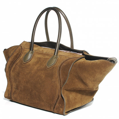 Celine Suede Large Phantom Luggage Olive 9 of 13
