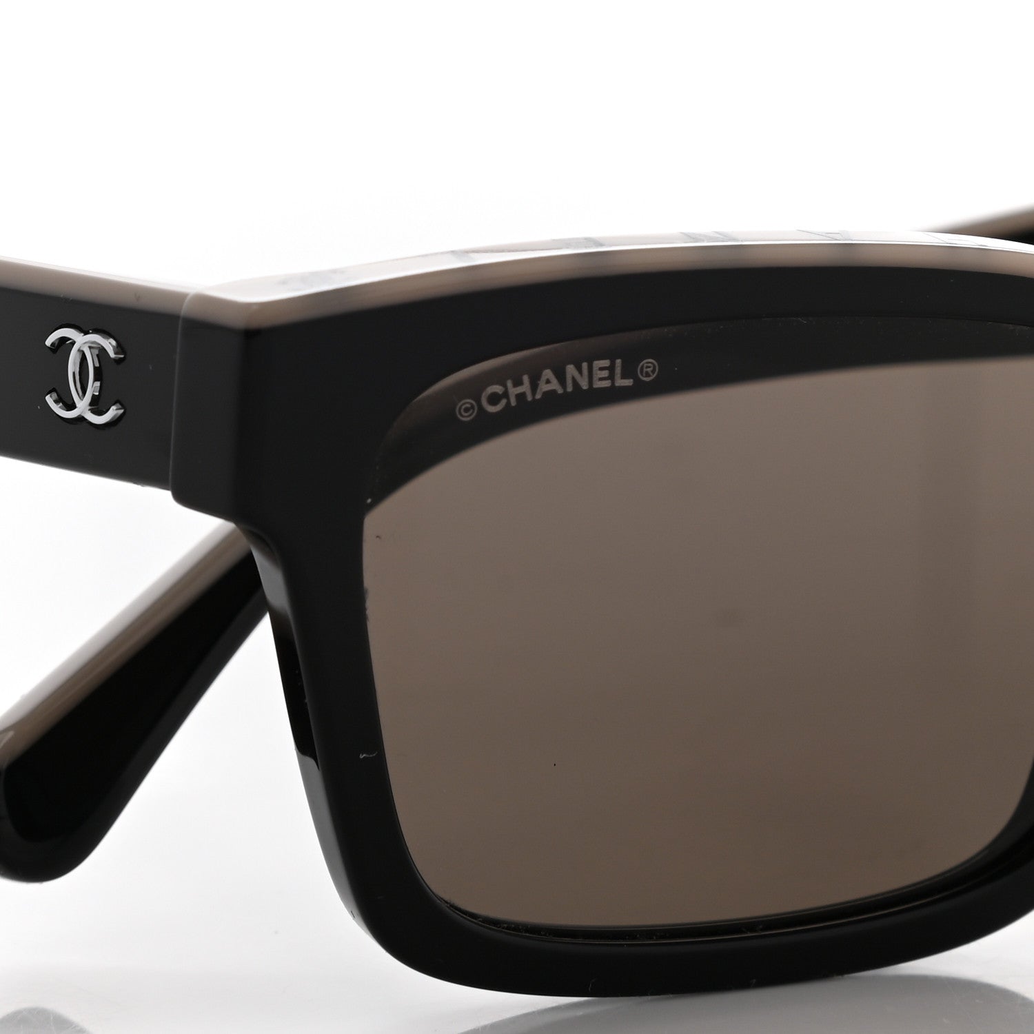 Chanel Acetate Square Sunglasses 5417 Black 7 of 8