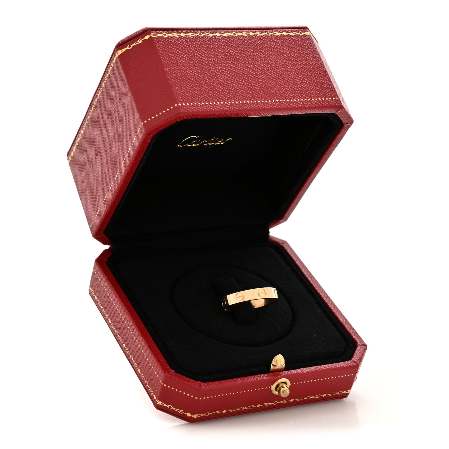 18K Yellow Gold 3.5mm LOVE Wedding Band Ring 51 5.75