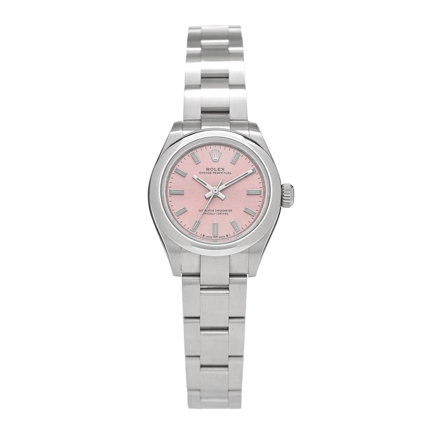 Rolex Stainless Steel 28mm Oyster Perpetual Datejust Watch Pink 276200 1 of 4