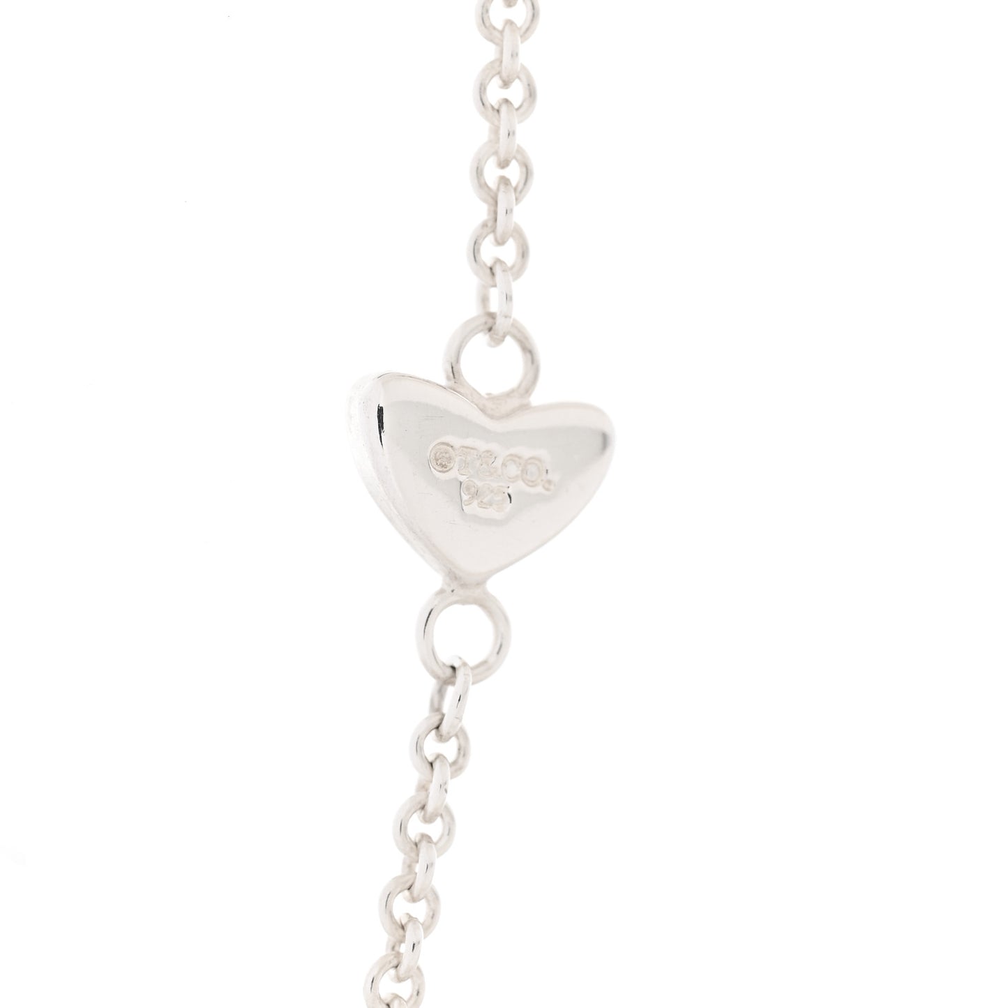 Sterling Silver Heart Lariat Necklace