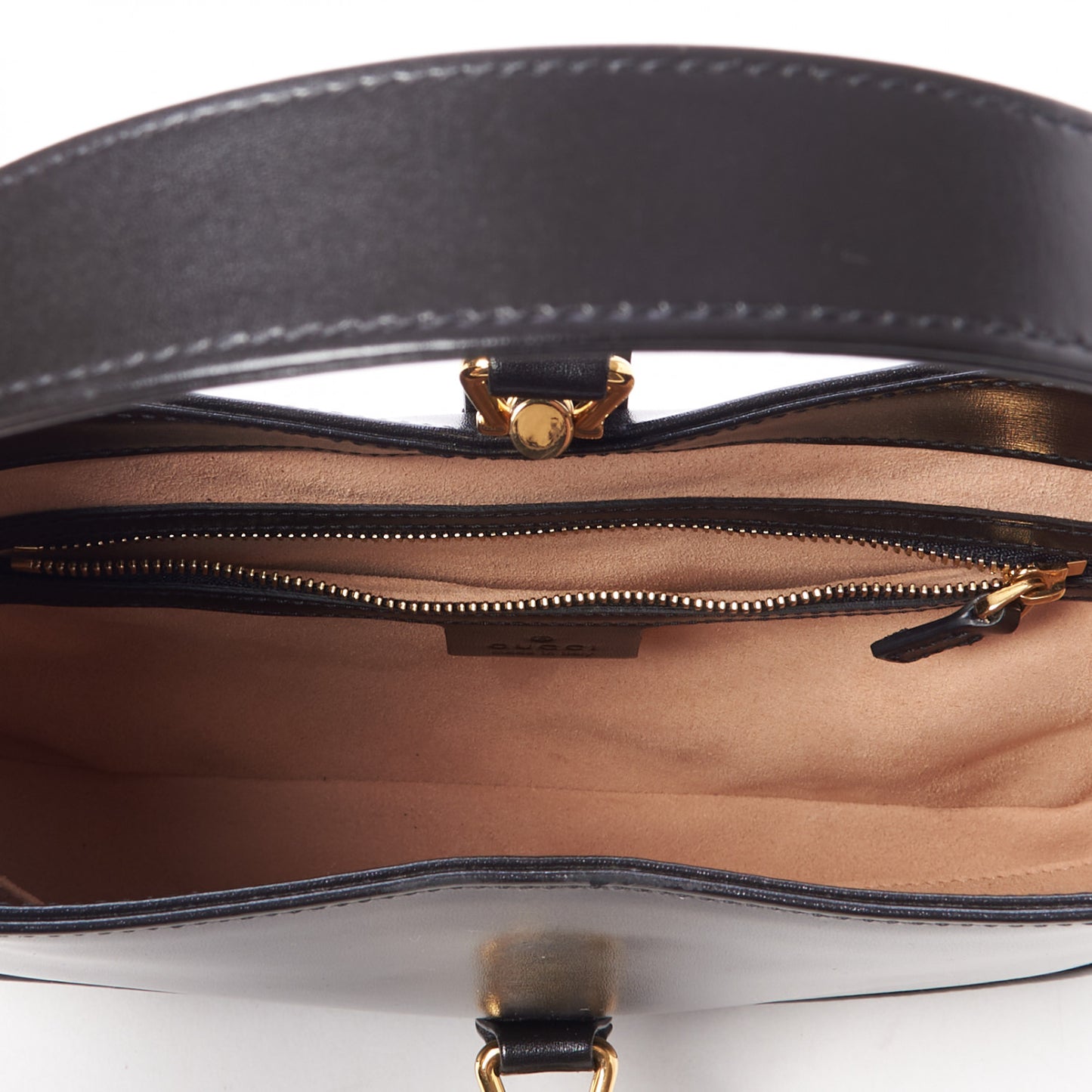 Boarded Dyana Lux Calfskin Small Jackie 1961 Hobo Black