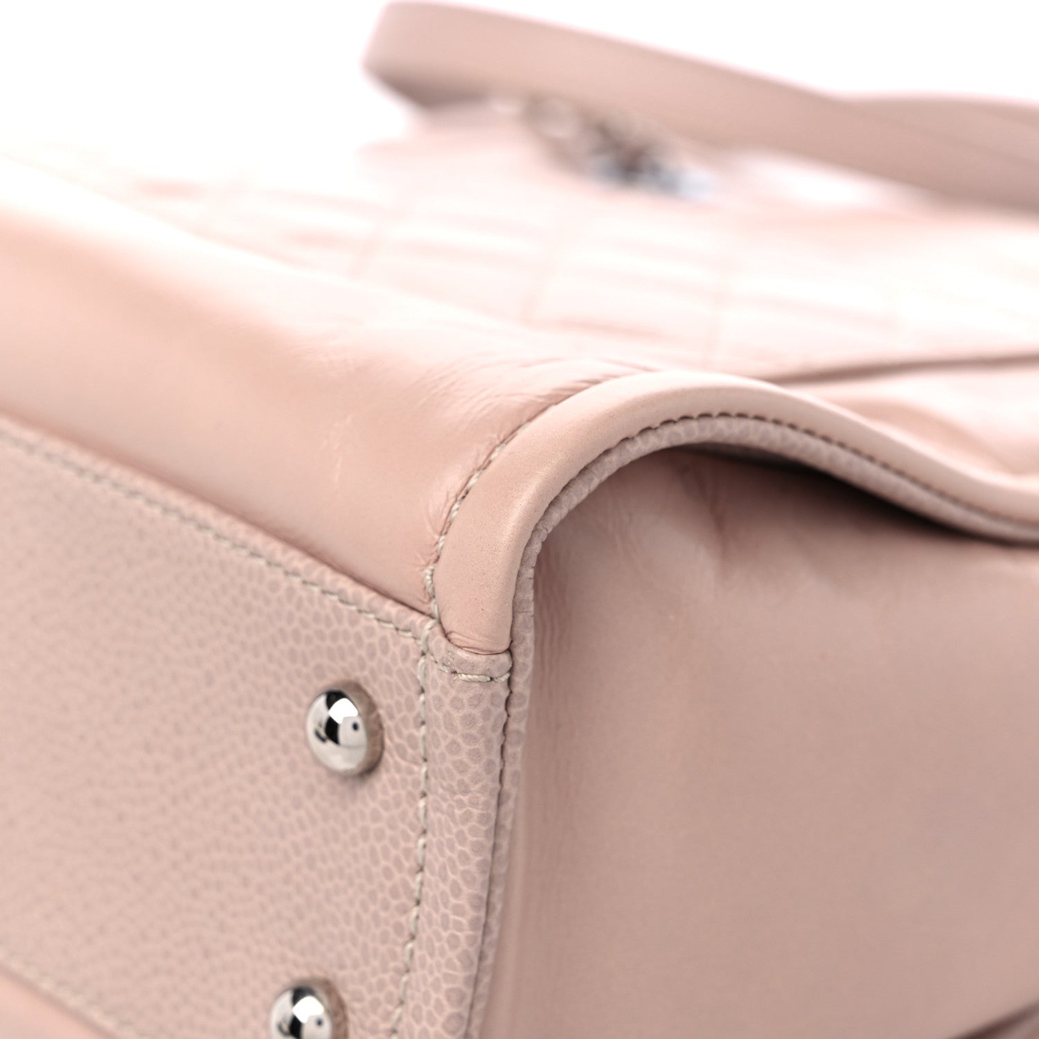 Chanel Glazed Calfskin Mini Deauville Tote Light Pink 11 of 12