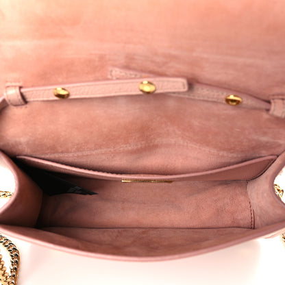 Miu Miu Shearling Goatskin Shoulder Bag Orchidea 5 of 11