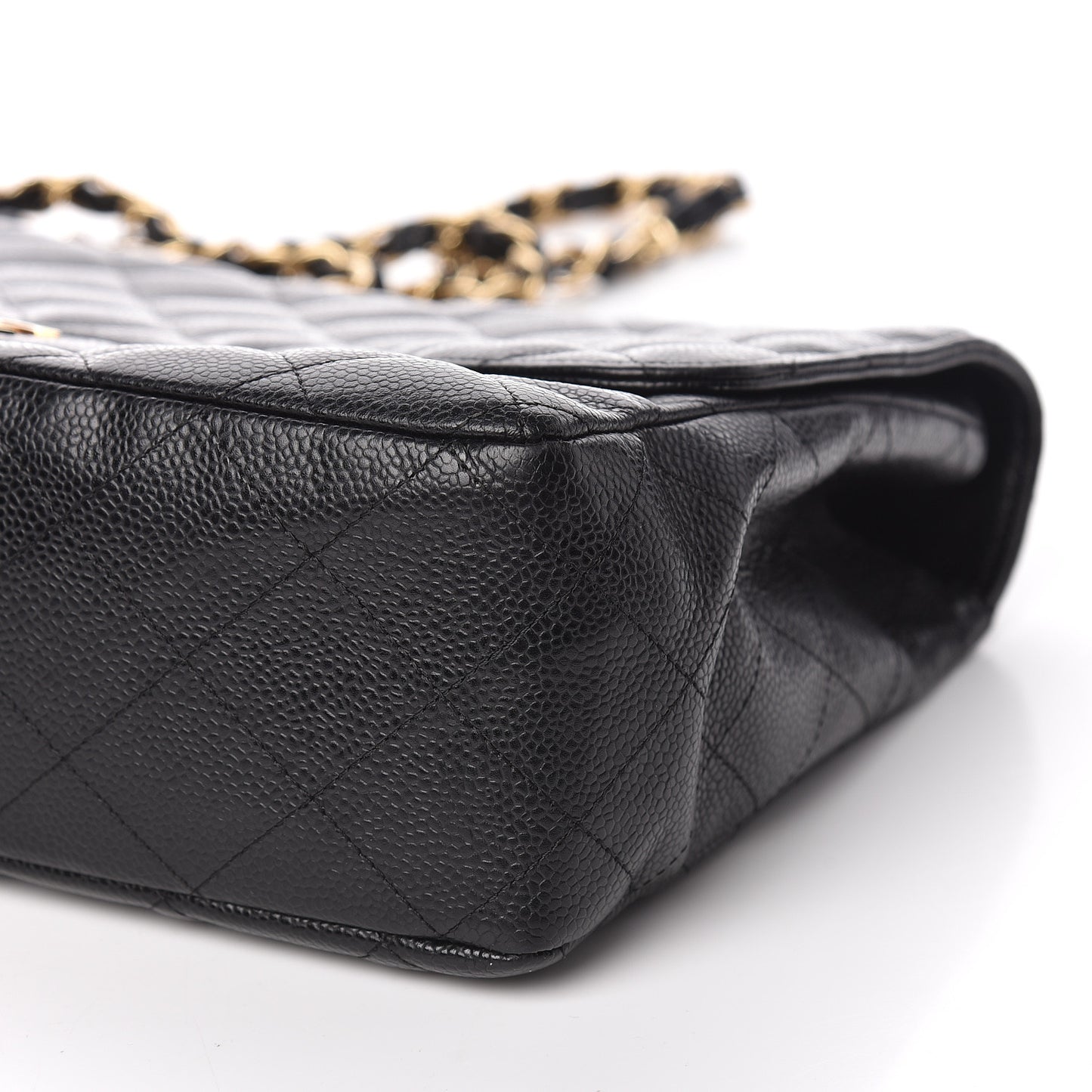 Caviar Quilted Jumbo Single Flap Black