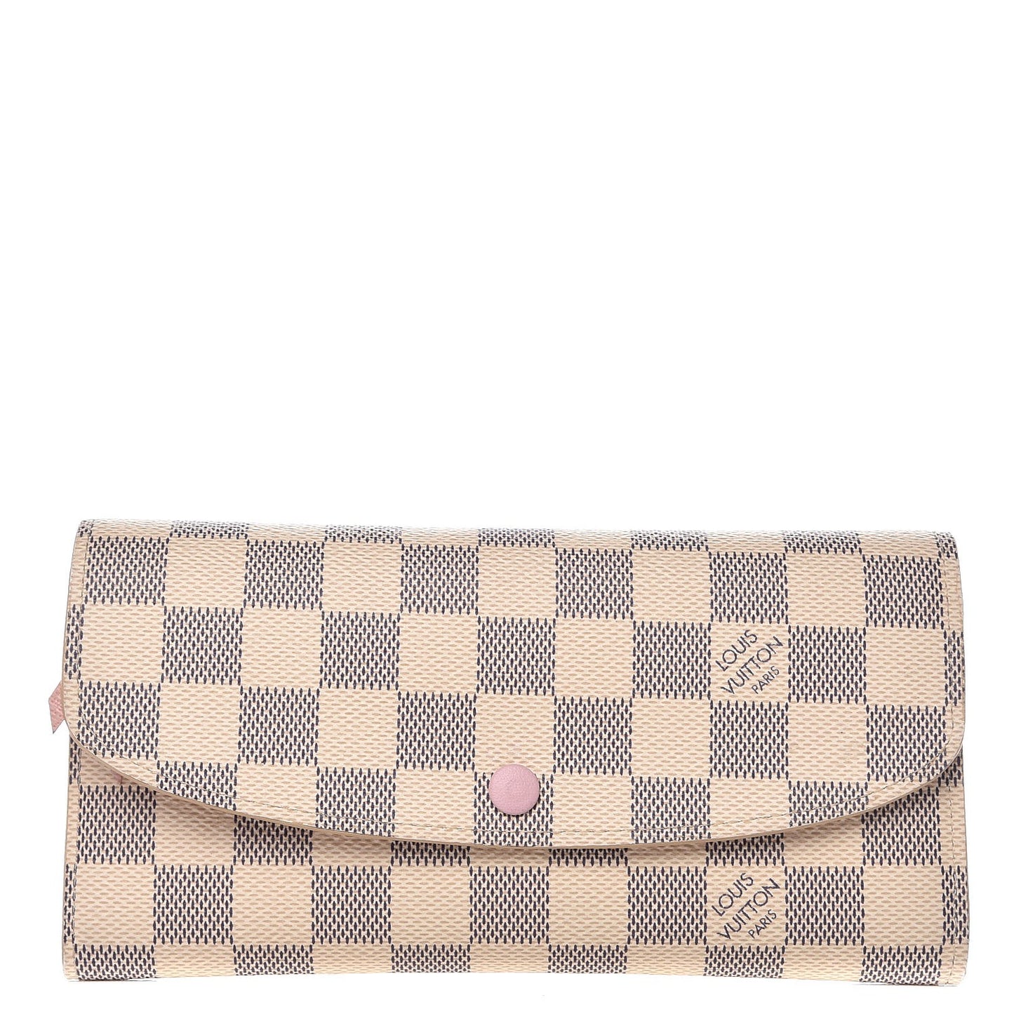 Damier Azur Emilie Wallet Rose Ballerine