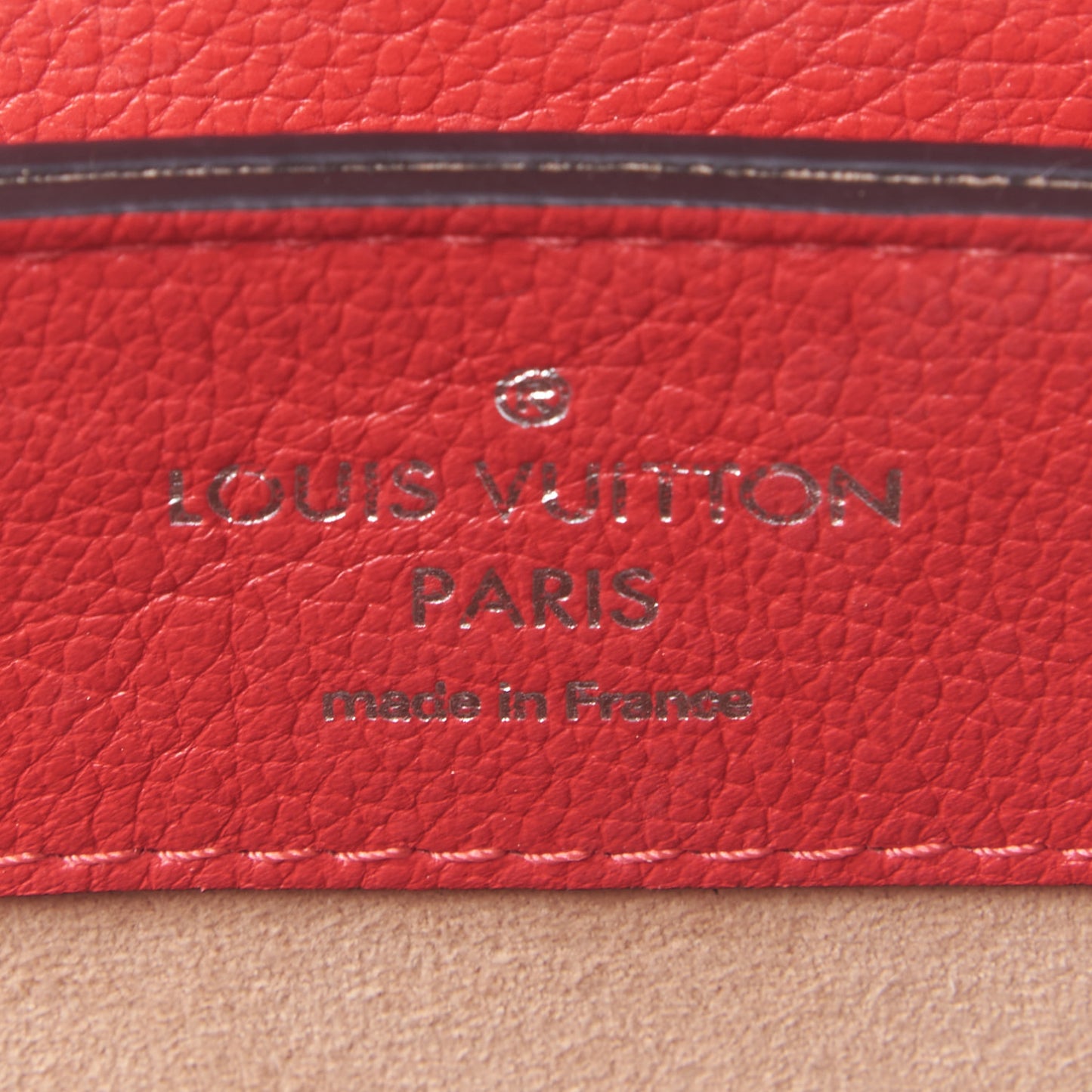 Soft Calfskin Lockme Backpack Poppy