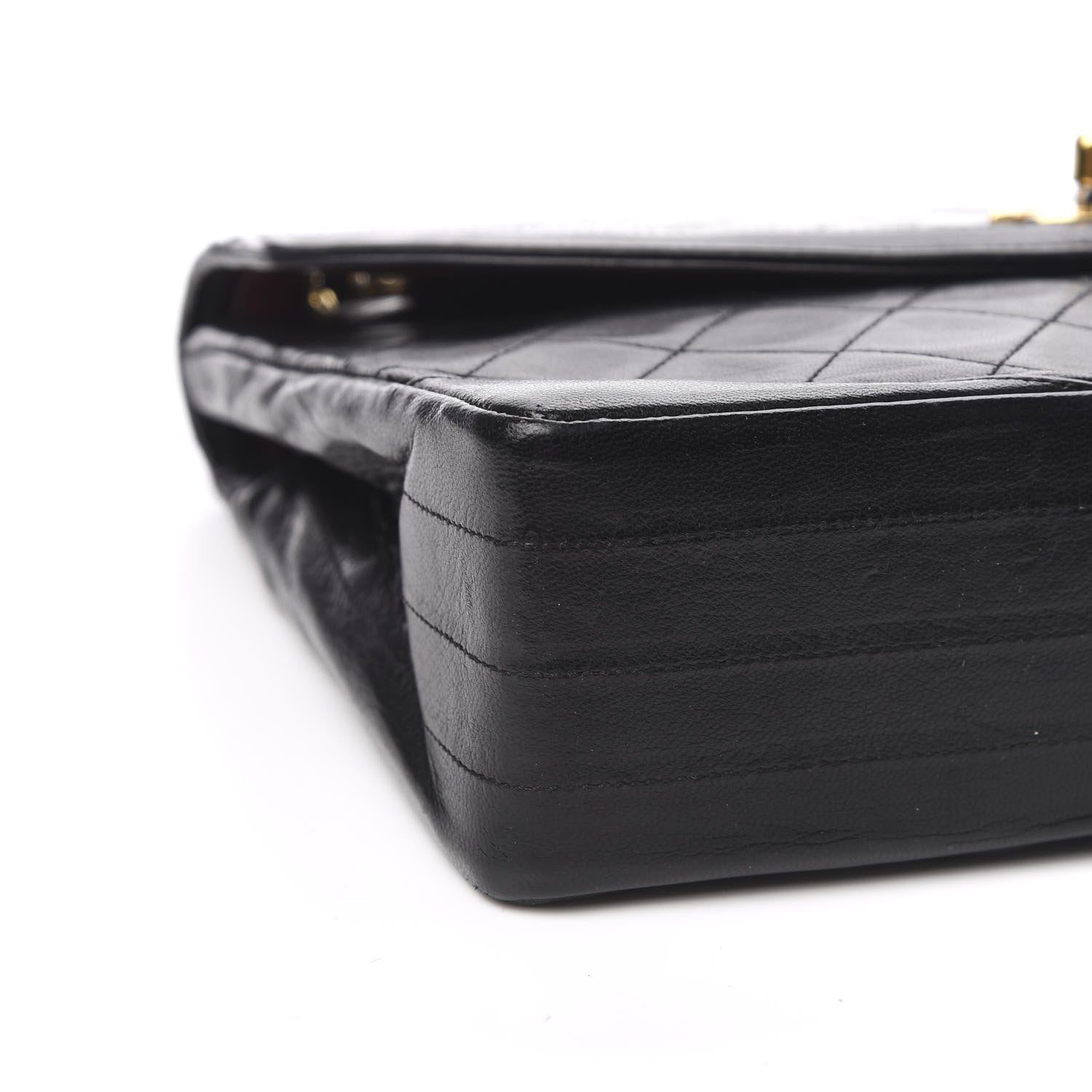 Chanel Lambskin Quilted Medium Single Flap Black 8 of 10