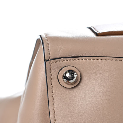 Miu Miu Soft Calf Colorblock Twin Pocket Tote Cammeo Cannella 10 of 13