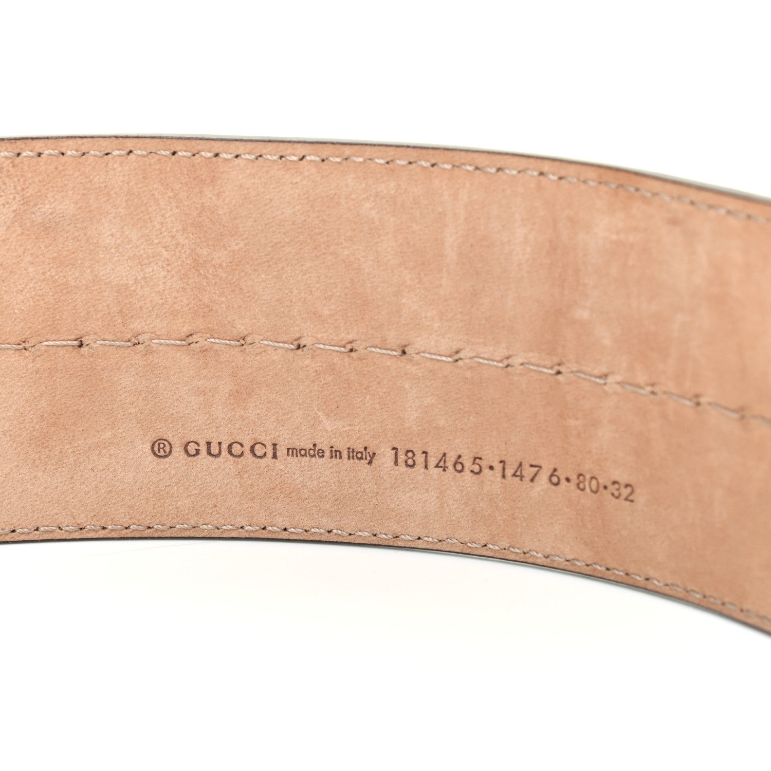 Gucci Guccissima Wide Belt 80 32 Dark Brown 3 of 6
