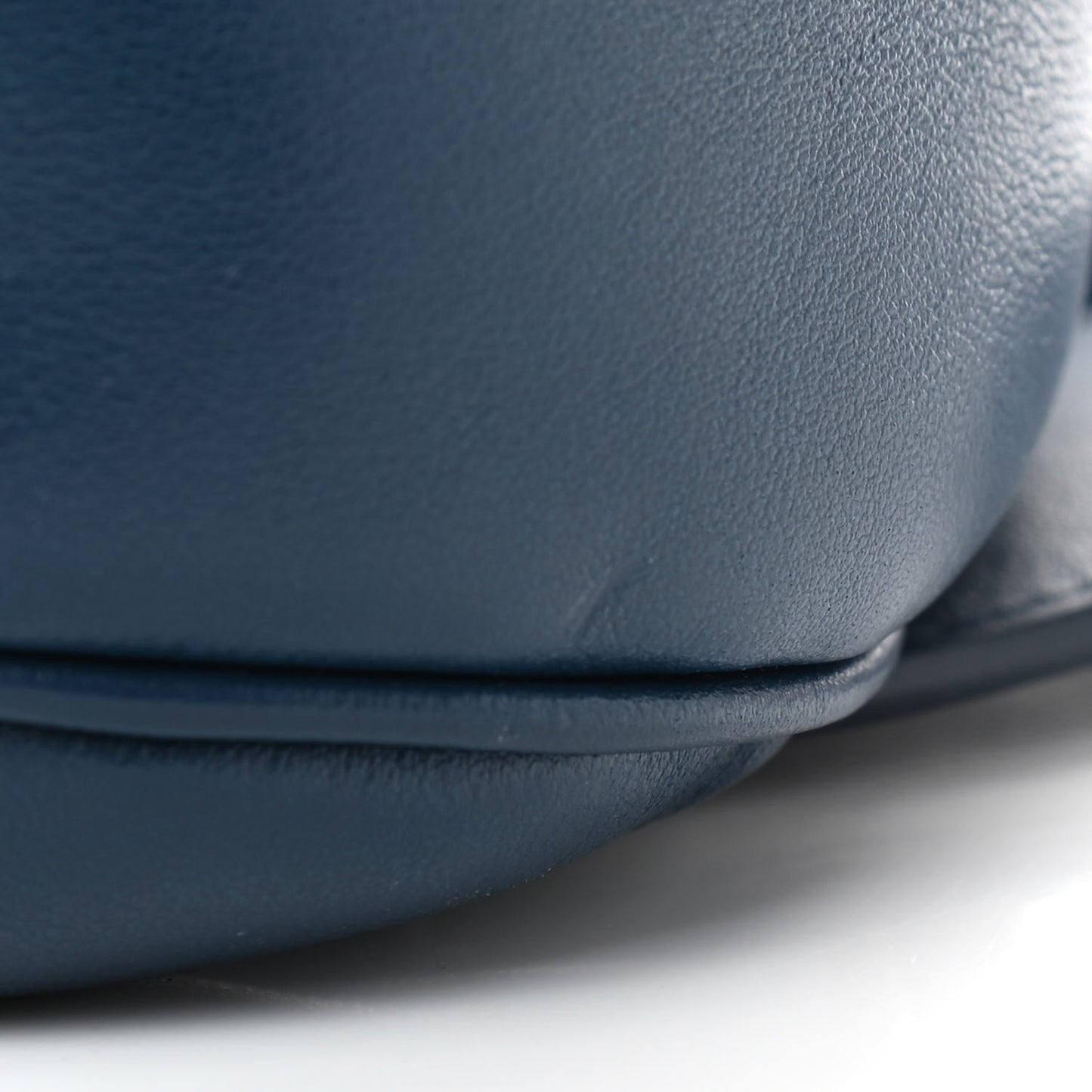 Galaxy Calfskin Oblique World Tour Saddle Belt Bag Navy Blue