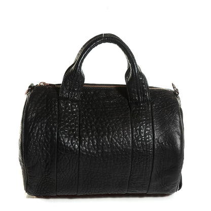 Alexander Wang Pebbled Lambskin Rocco Black with Rose Gold Hardware 1 of 7