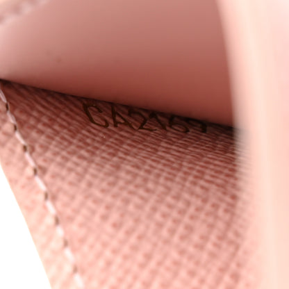 Louis Vuitton Damier Ebene Studded Card Holder Rose Ballerine 7 of 8