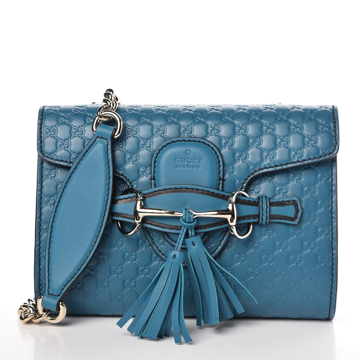 Gucci Microguccissima Mini Emily Shoulder Bag Deep Cobalt 1 of 8