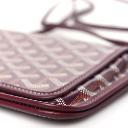 Goyard Goyardine Plumet Wallet Clutch Burgundy 9 of 9