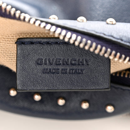 Givenchy Calfskin Studded Pandora Wristlet Blue 6 of 7