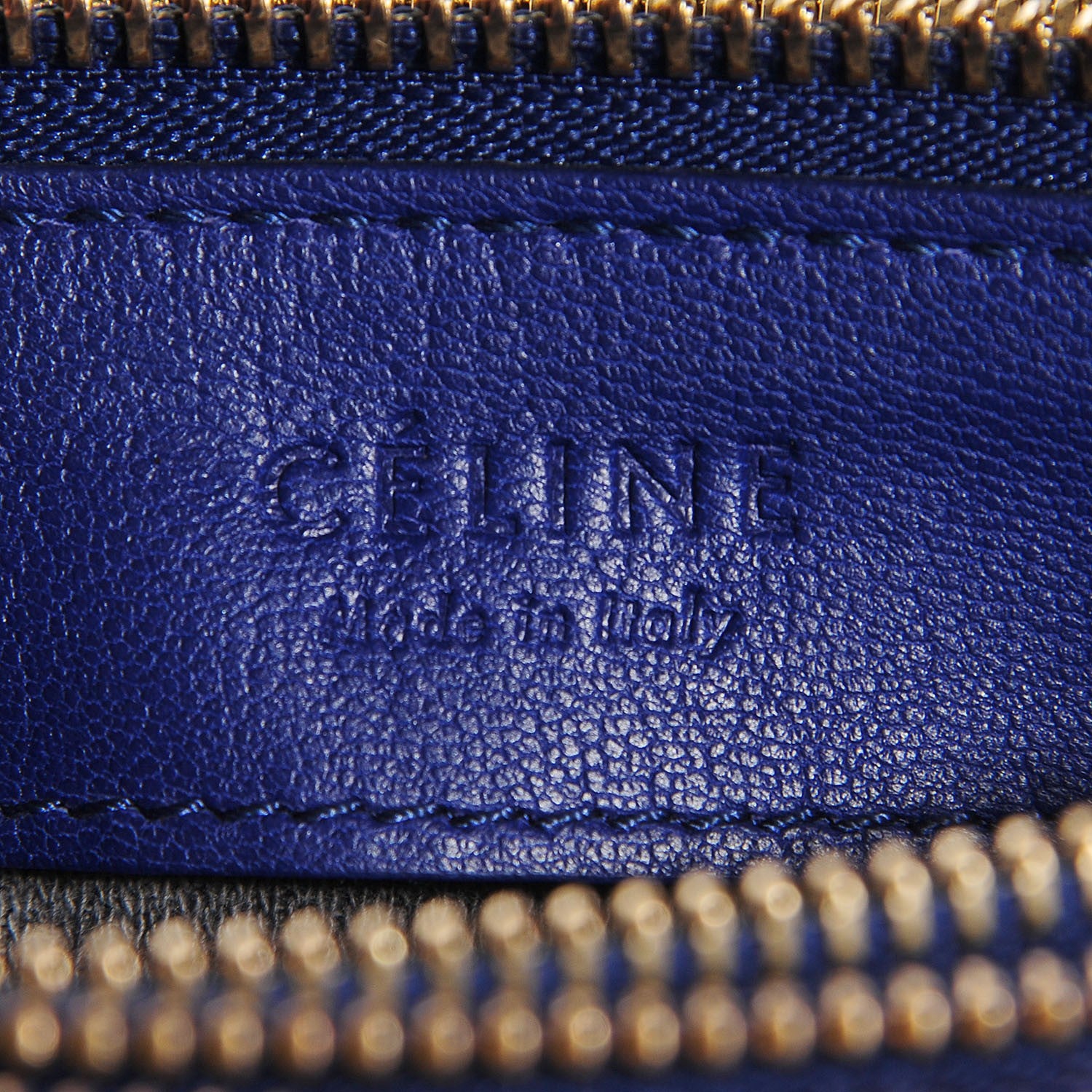 Celine Lambskin Small Trio Crossbody Bag Indigo 6 of 7