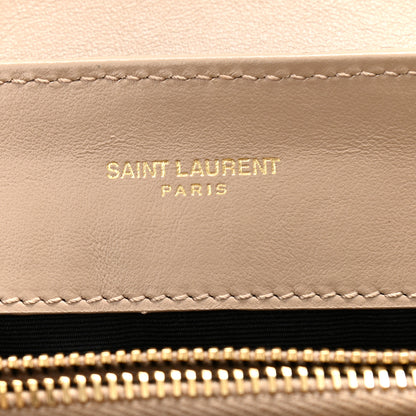 Saint Laurent Calfskin Y Quilted Monogram Small Loulou Chain Satchel Dark Beige 6 of 11