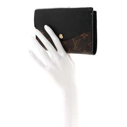 Louis Vuitton Monogram Pallas Compact Wallet Black 2 of 6