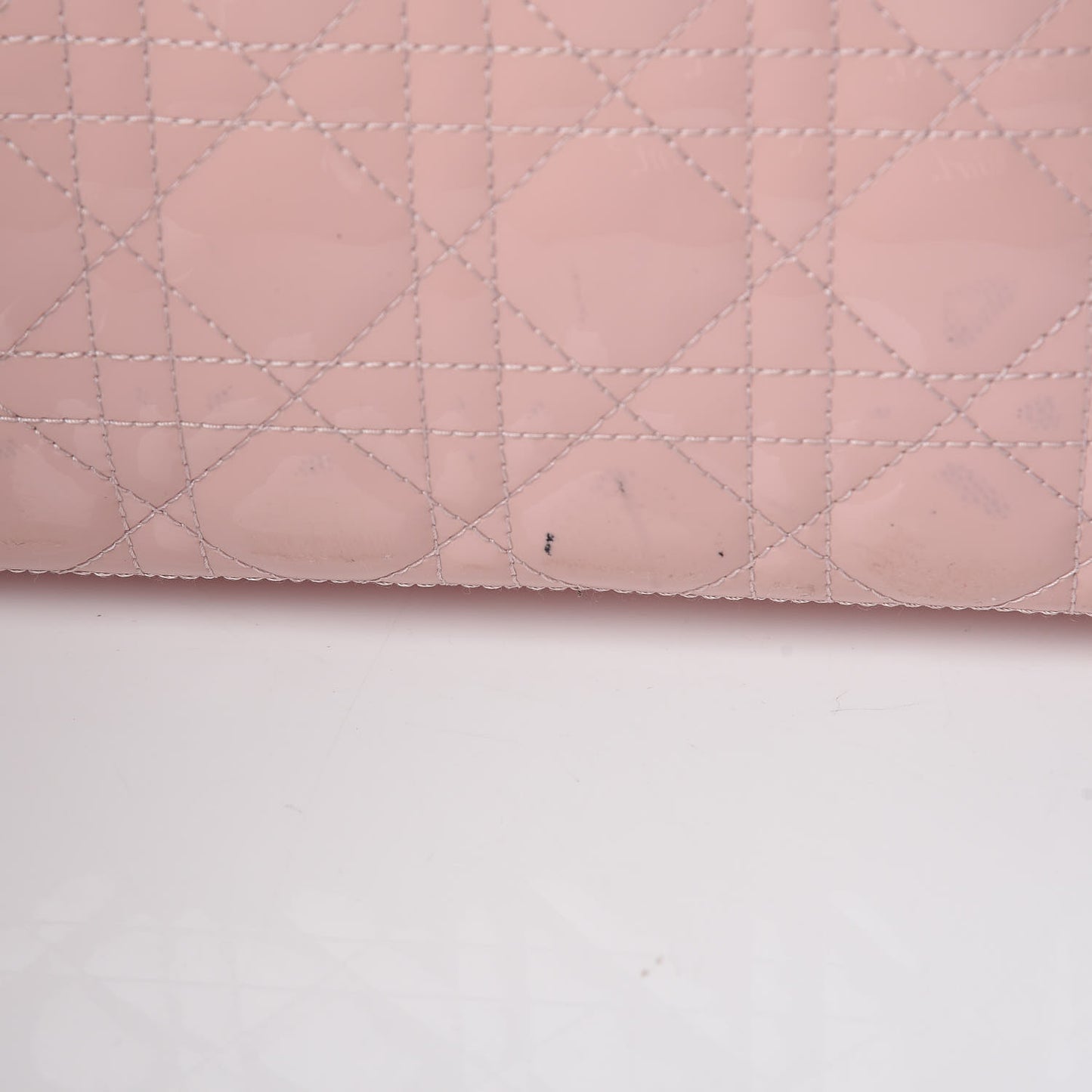 Patent Cannage Large Lady Dior Light Pink