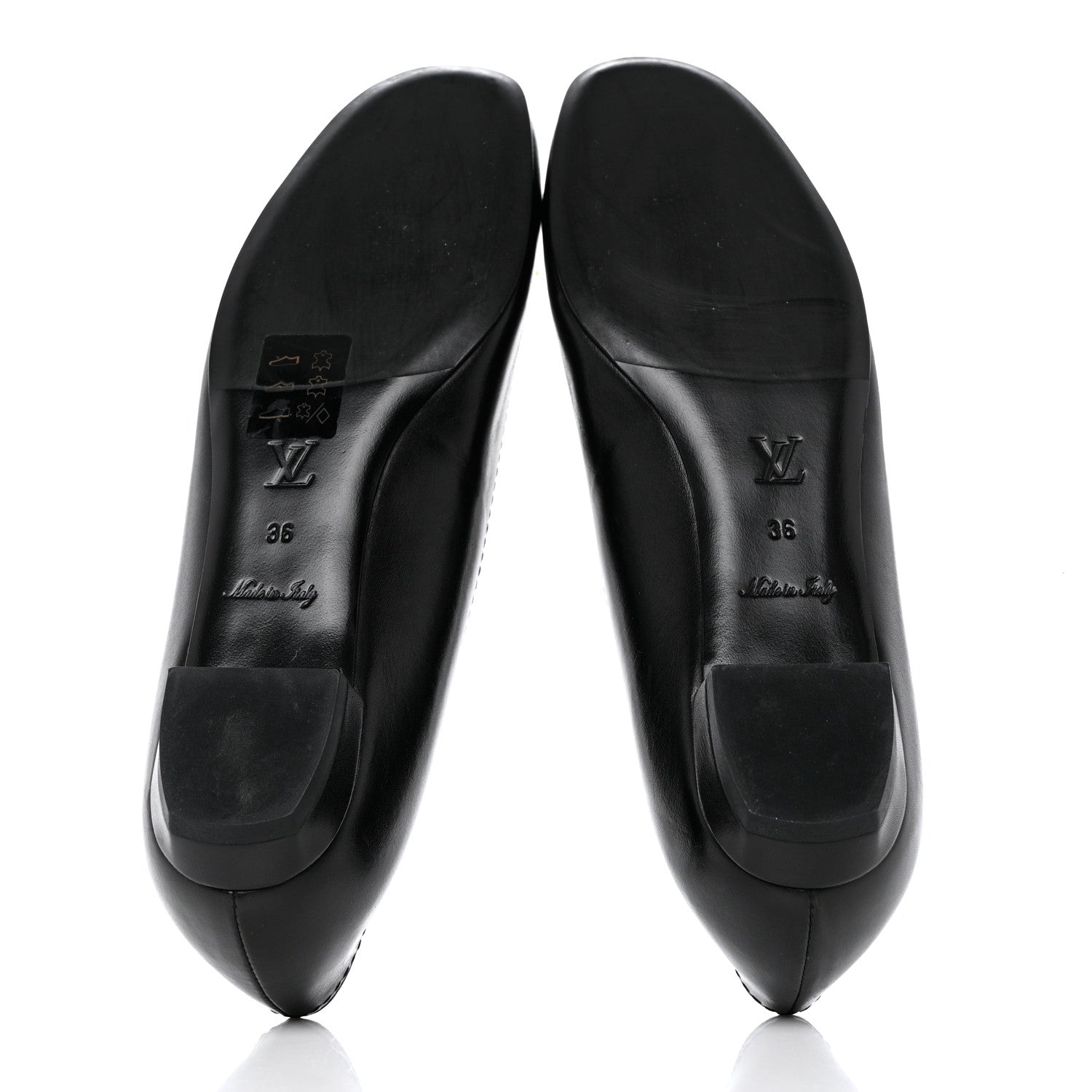 Louis Vuitton Calfskin Uniformes Ballet Flats 36 Black 5 of 8