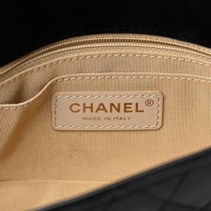 Chanel Velvet Quilted Mini Rectangular Pearl Crush Flap Black 6 of 13