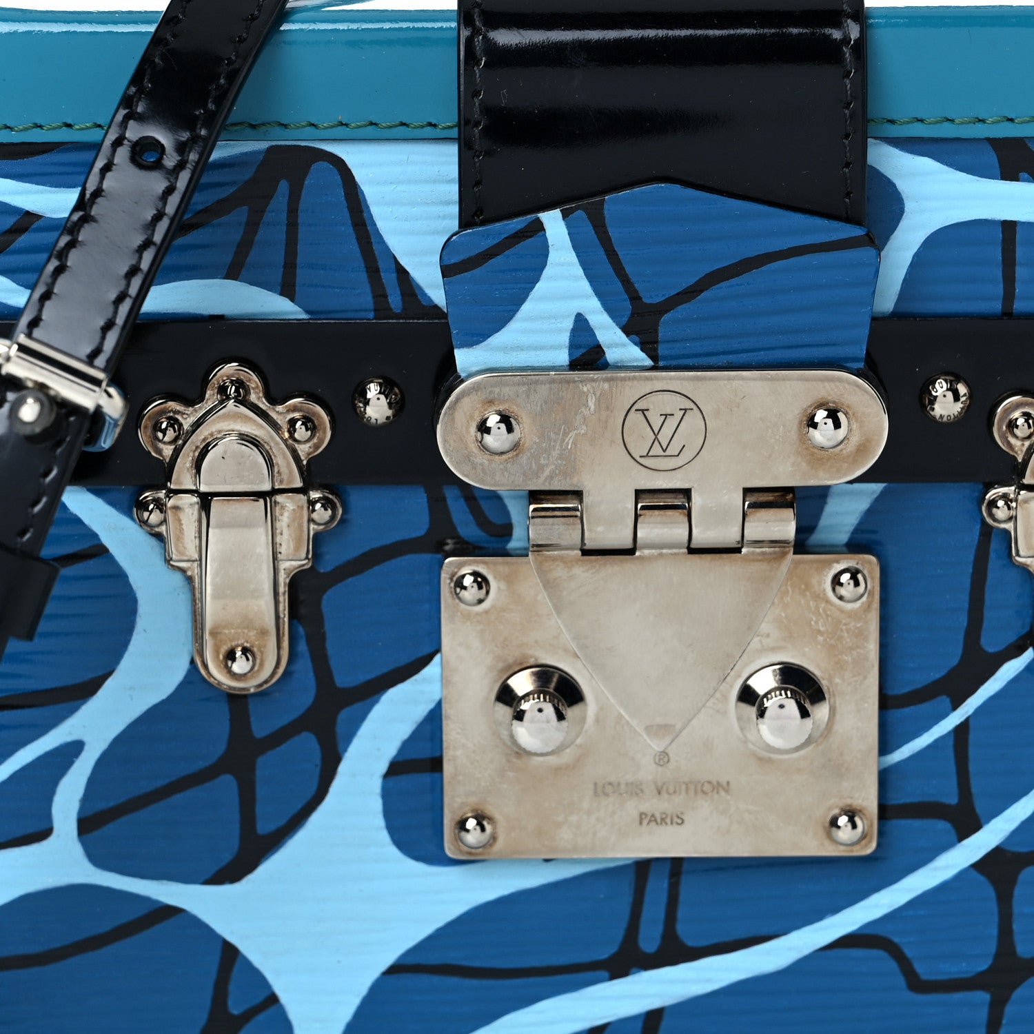 Louis Vuitton Epi Petite Malle Aqua 6 of 8