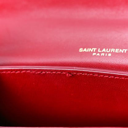 Saint Laurent Snakeskin Small Kaia Satchel Peach Red 13 of 16