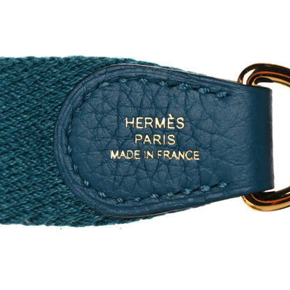 Hermes Taurillon Clemence Evelyne TPM Vert Bosphore 10 of 11