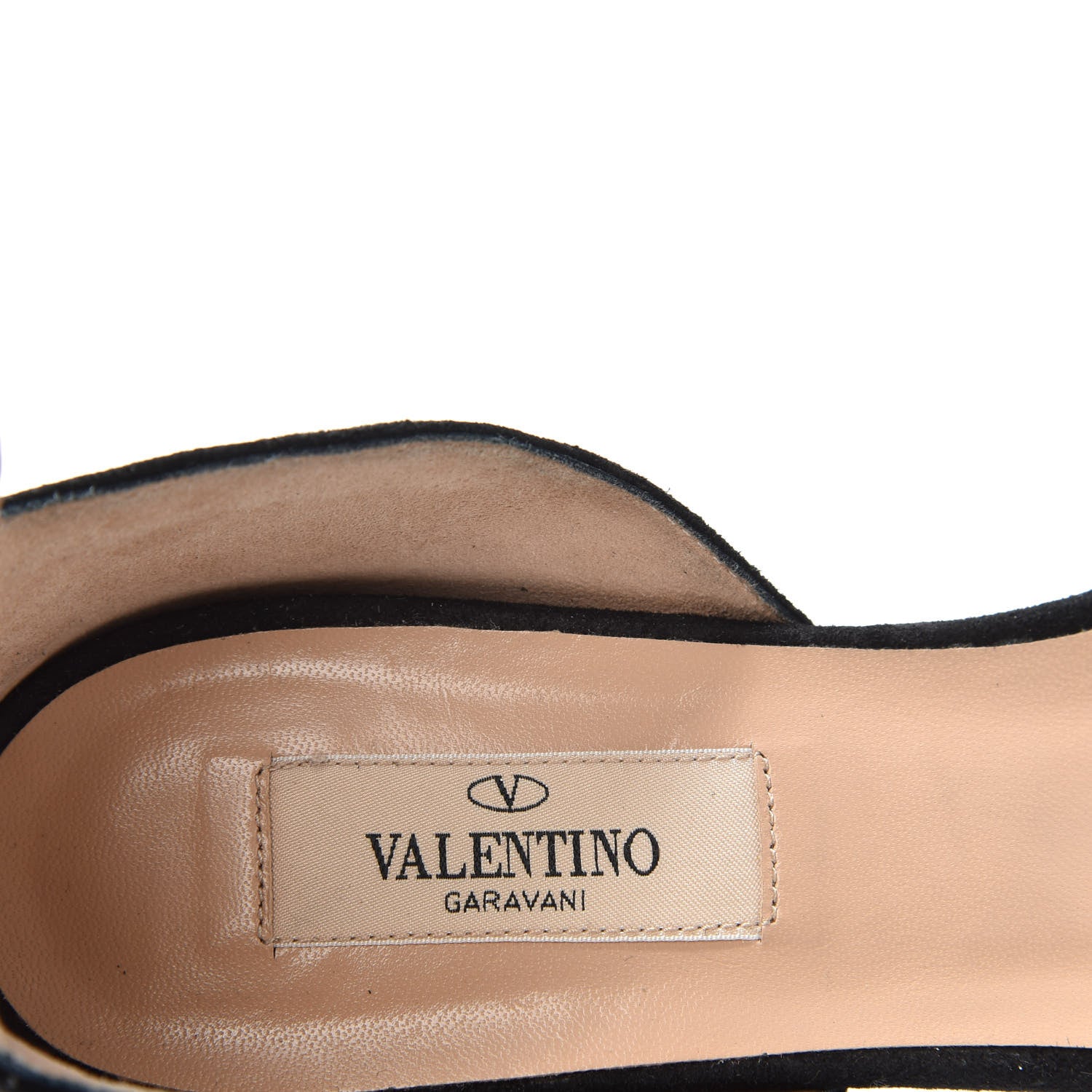 Valentino Garavani Suede Caged Ankle Strap Flat Sandals 37 Black 8 of 10