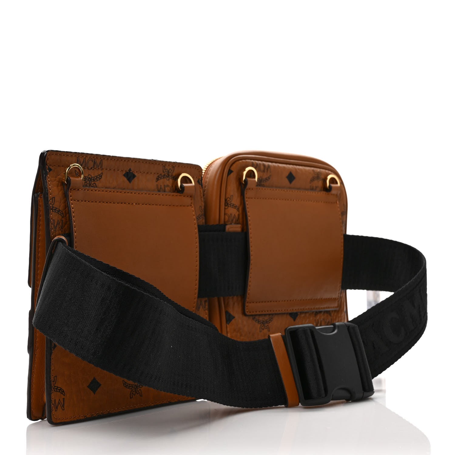 MCM Visetos Stark Modular Belt Bag Cognac 3 of 8