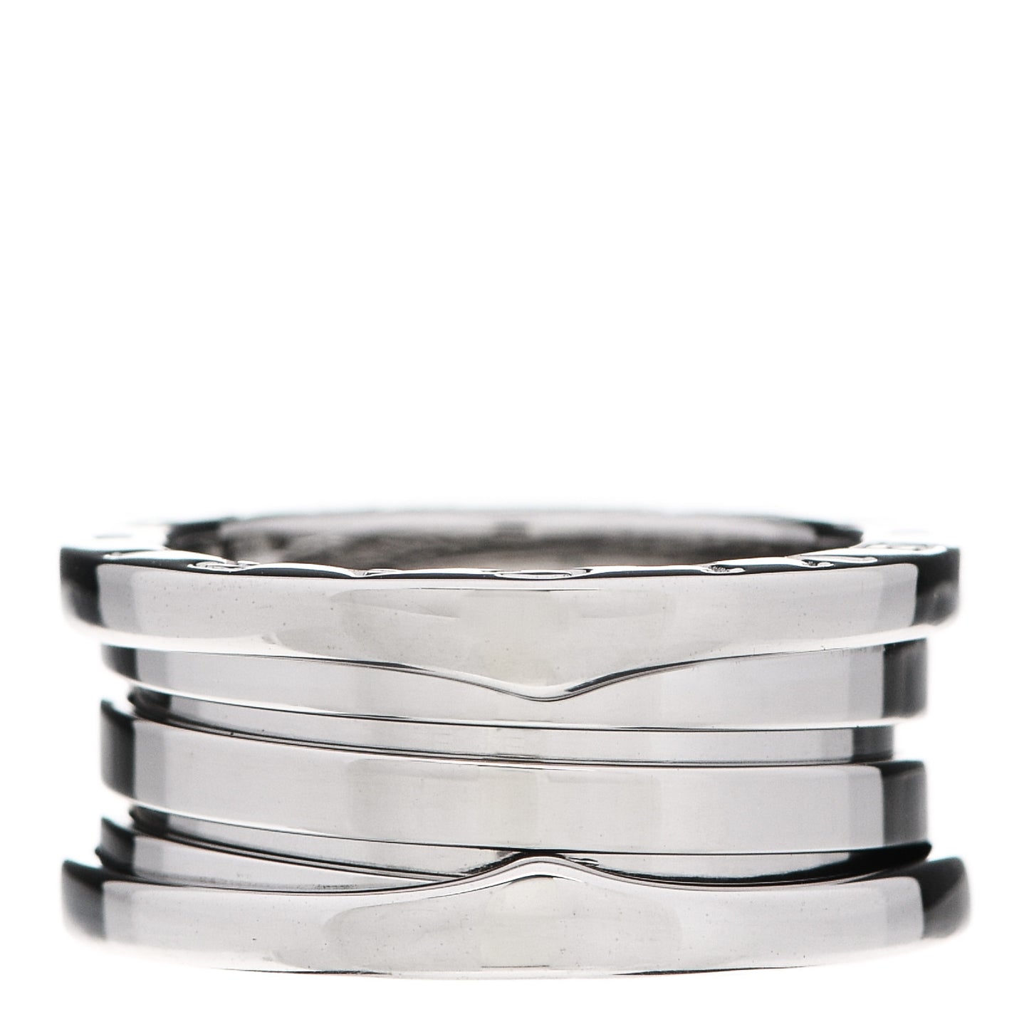 18K White Gold B.Zero1 Three-Band Ring 50 5.25