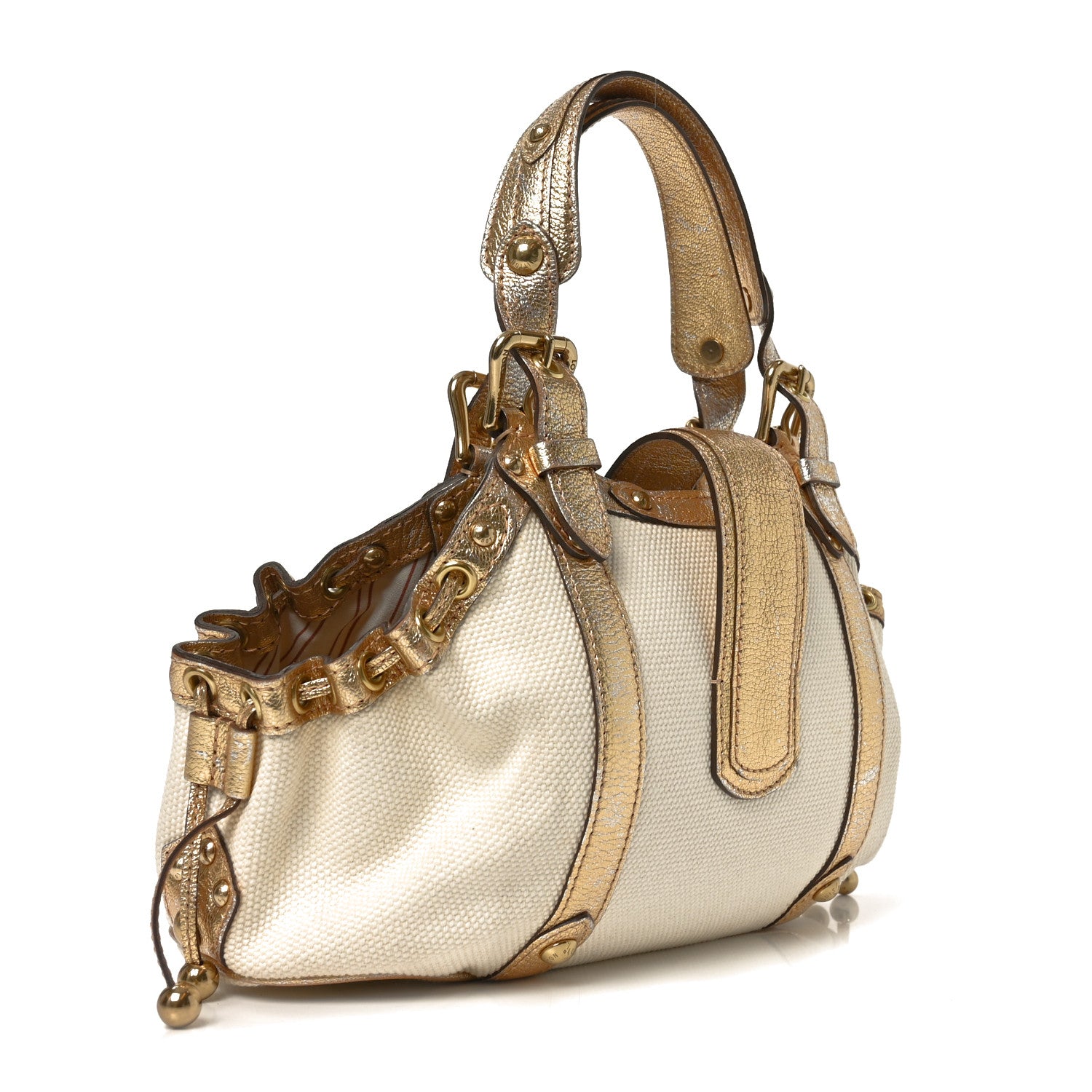 Louis Vuitton Antigua Theda GM Ecru Gold 3 of 10