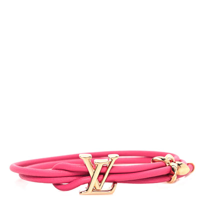 Louis Vuitton Calfskin Bloom Bracelet Pink 1 of 5