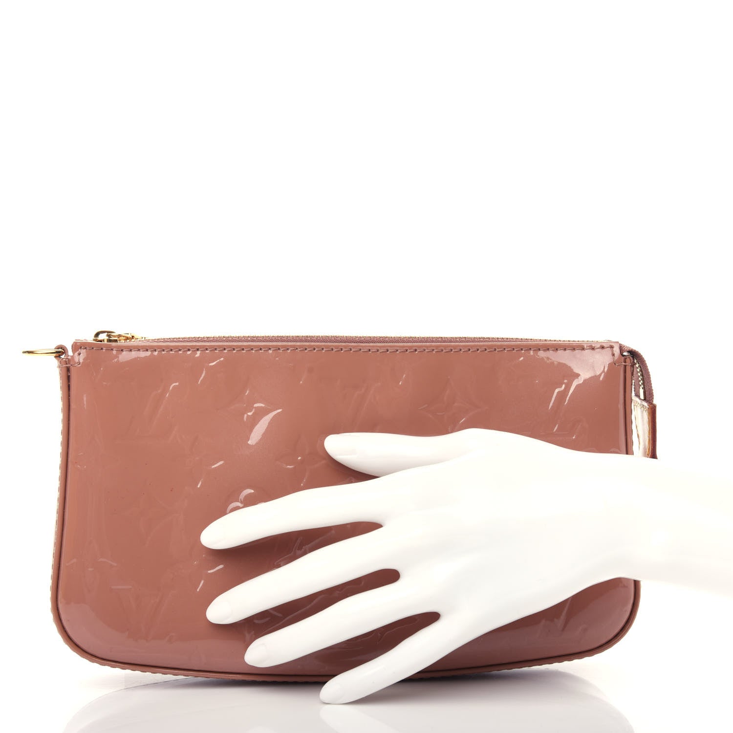 Louis Vuitton Vernis Pochette Accessories NM Rose Velours 2 of 8