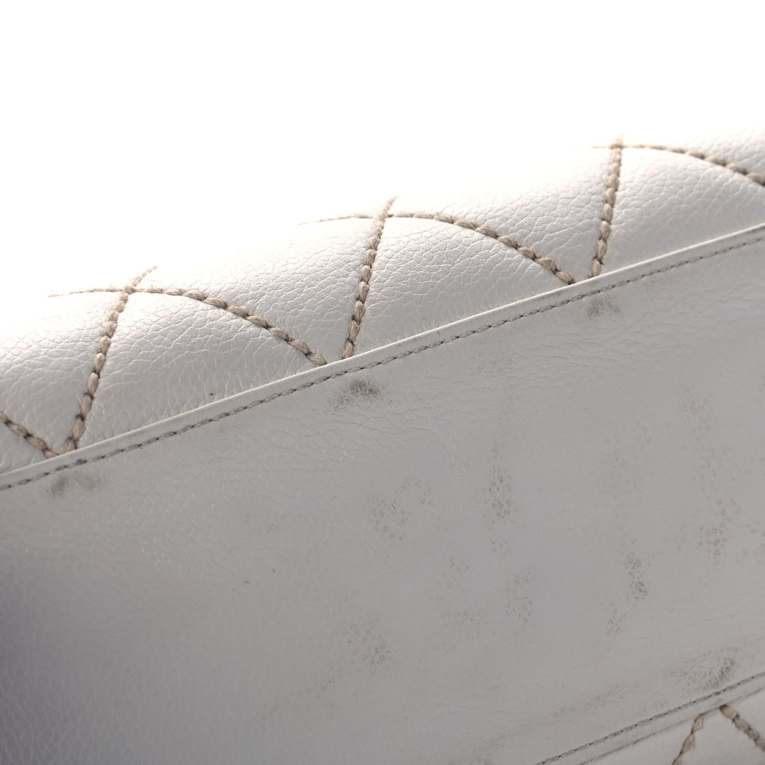 Chanel Calfskin Wild Stitch Surpique Hobo Ivory 12 of 13