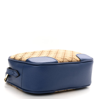 Gucci Monogram Dollar Calfskin Mini Bree Messenger Bag Beige Ebony Caspian 3 of 9